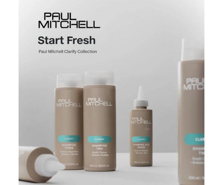 Kuracja do sp�ukiwania dla czystych, �wie�ych i l�ni�cych w�os�w Paul Mitchell Clarify Foaming ACV Rinse - 150 ml