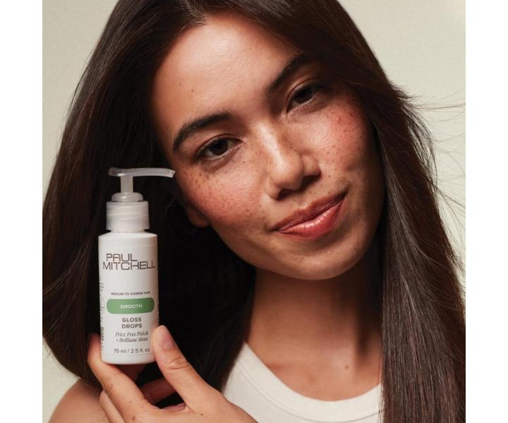 Serum nadaj�ce po�ysk i wyg�adzaj�ce do w�os�w �rednio szorstkich i szorstkich Paul Mitchell Smooth Gloss Drops - 75 ml