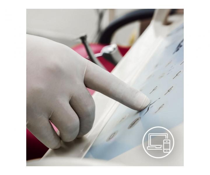 Rkawiczki lateksowe pudrowane Espeon Latex Fit - 100 szt. - biae - M