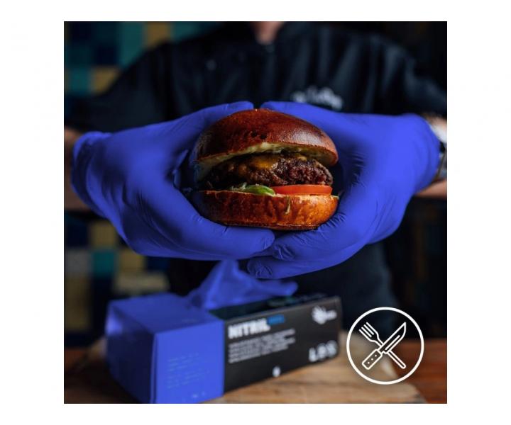 Rkawiczki nitrylowe nawilane Espeon Nitril Moistcare 3 - 100 szt - granatowe - M