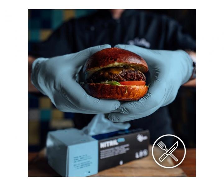 Rkawiczki nitrylowe Espeon Nitril Soft - 100 szt - niebieskie - L