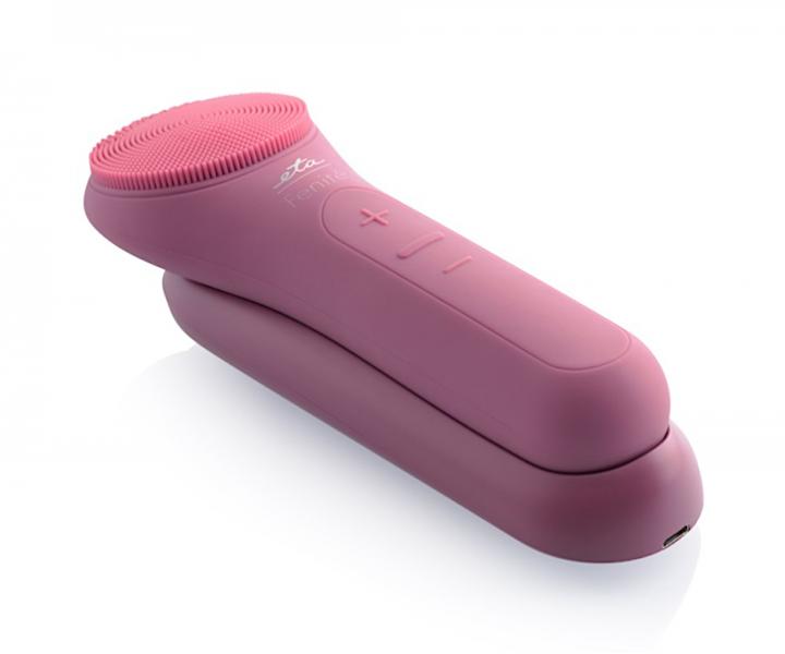 Ogrzewaj�ca szczoteczka do oczyszczania twarzy Eta Fenit� 8353 - r�owa