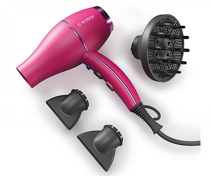 Profesjonalna suszarka do wosw Kiepe Bloom Magenta - 2000 W - rowa