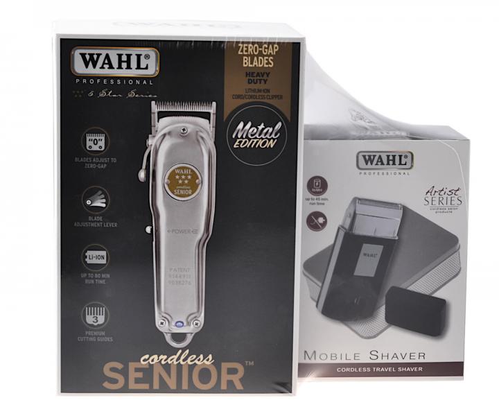 Zestaw maszynka do strzy�enia Wahl Senior Metal i golarka foliowa Wahl Mobile Shaver