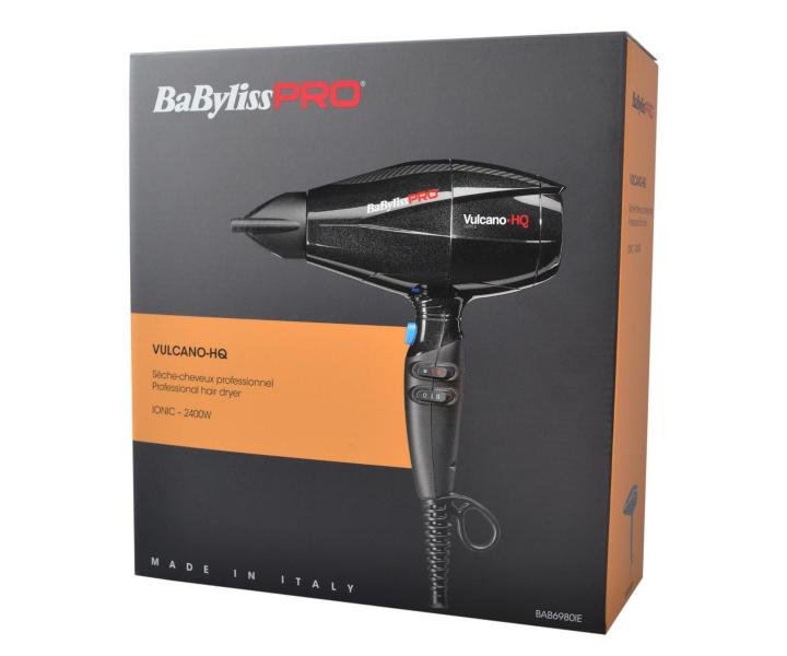 Profesjonalna suszarka do wosw BaByliss PRO Vulcano-HQ Ionic - 2400 W - czarna