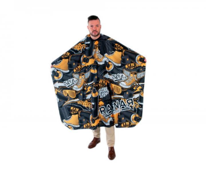 Peleryna mska do strzyenia wosw i brody Ragnar Graffiti - metalowy haczyk