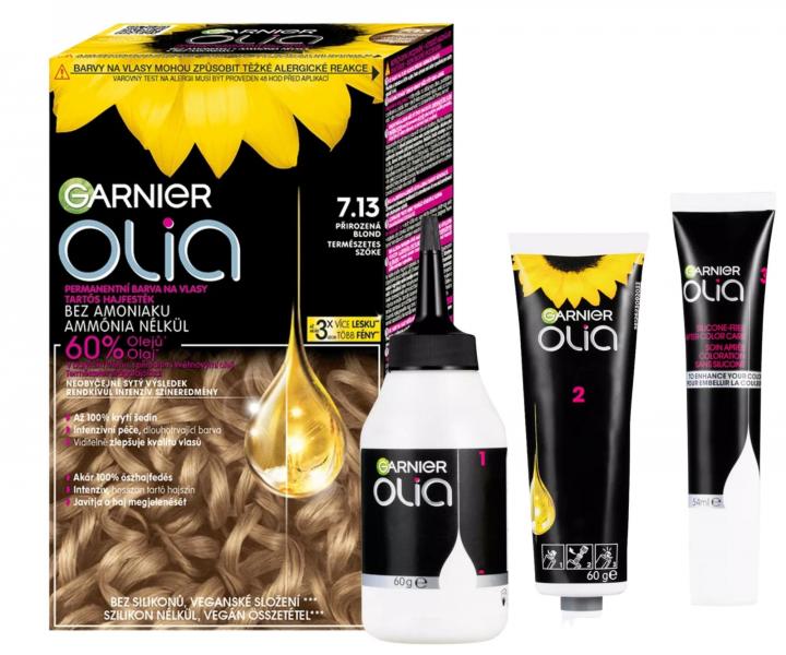 Trwa�a farba z olejkami Garnier Olia 7.13 naturalny blond