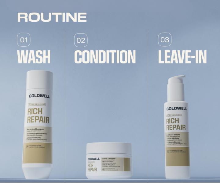 Szampon regeneruj�cy do w�os�w suchych i zniszczonych Goldwell Dualsenses Rich Repair Restoring Shampoo - 250 ml
