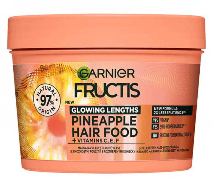 Maska rozwietlajca do wosw dugich Garnier Fructis Pineapple Hair Food 3 Usages Mask - 400 ml