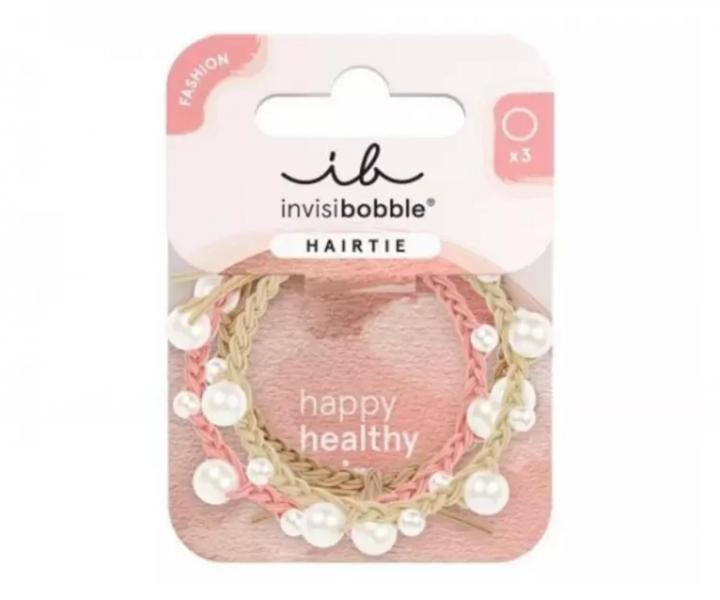 Zestaw ozdobnych gumek do w�os�w Invisibobble Hairtie Princess Pearl - 3 szt.