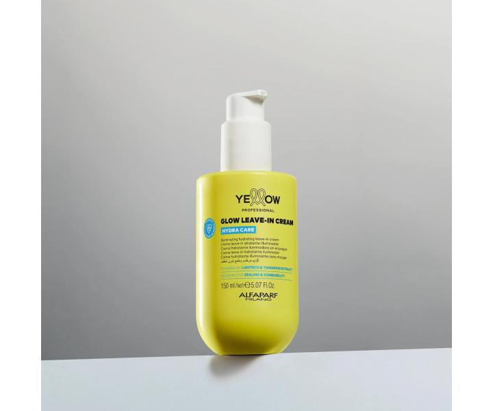 Roz�wietlaj�cy krem nawil�aj�cy bez sp�ukiwania z ochron� termiczn� Yellow Professional Hydra Care Glow Leave-in Cream - 150 ml