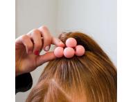 Gumka do wosw spiralka cienka z kuleczkami Invisibobble Twins Prima Ballerina - rowa