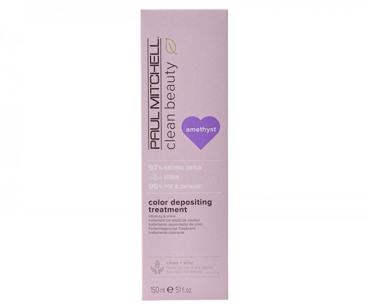 Odywcza maska koloryzujca Paul Mitchell Clean Beauty Color Depositing Treatment - fioletowa - 150 ml