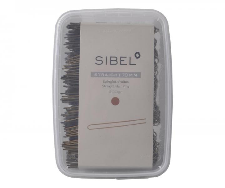 Kok�wka do w�os�w prosta Sibel - 7 cm - 500 g - br�zowa