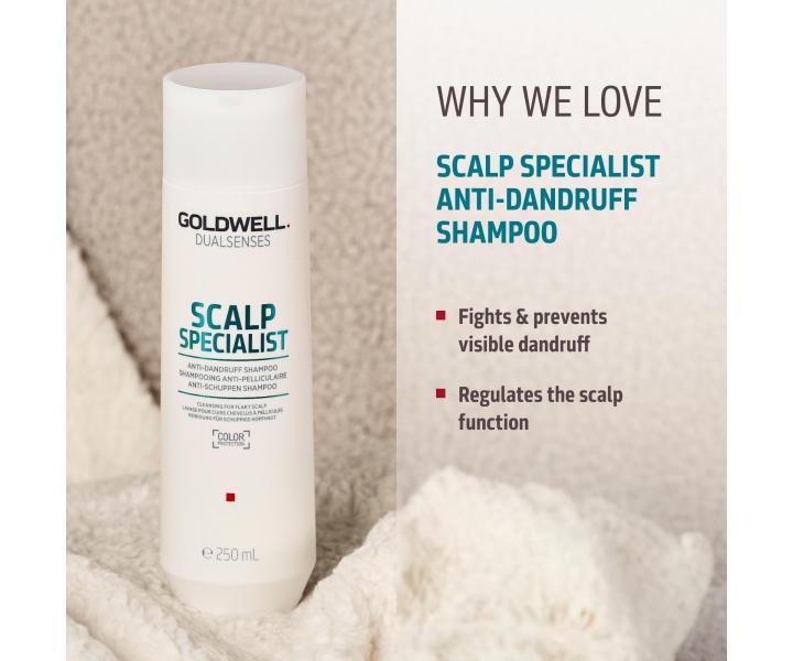 Zestaw upominkowy dla zdrowej skry gowy Goldwell Dualsenses Scalp Specialist Set + kosmetyczka gratis