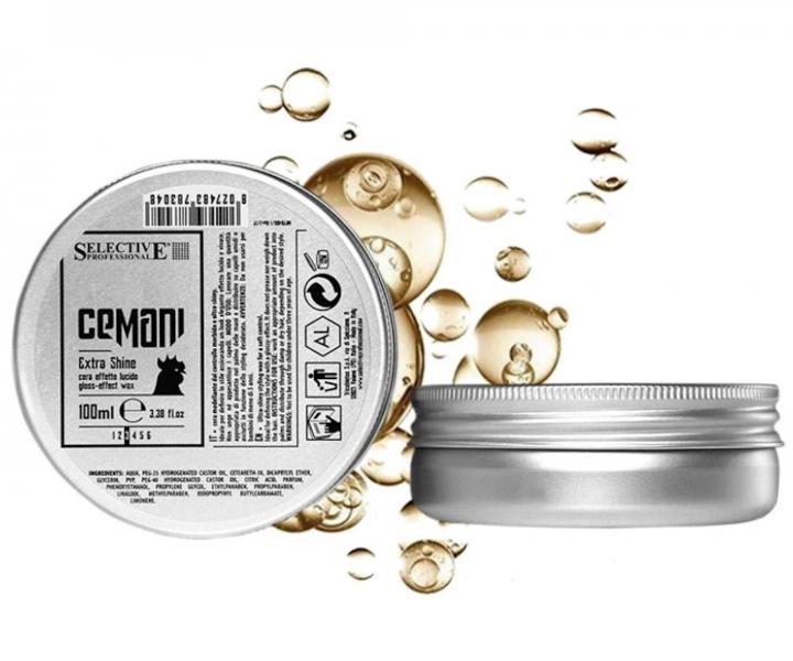 Wosk nabyszczajcy do wosw dla mczyzn Selective Professional Cemani Extra Shine - 100 ml