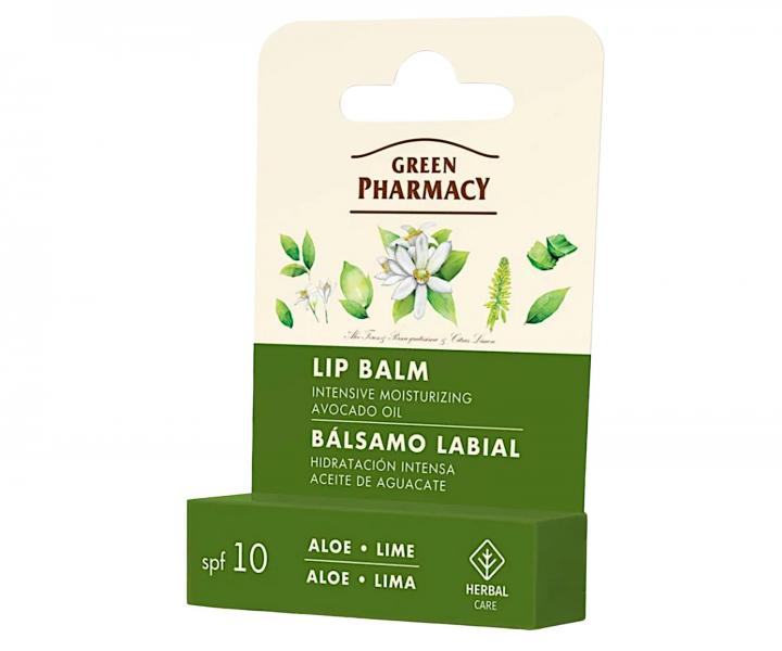Balsam nawil�aj�cy do ust z aloesem i limonk� Green Pharmacy Lip Balm - 3,6 g
