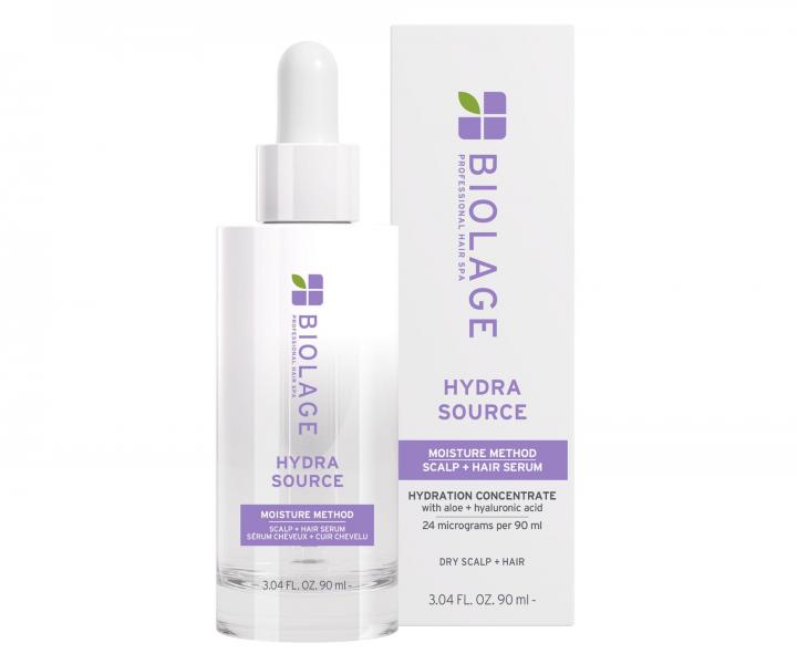 Lekkie serum nawil�aj�ce do w�os�w i sk�ry g�owy Biolage Hydra Source Moisture Method Scalp & Hair Serum - 90 ml