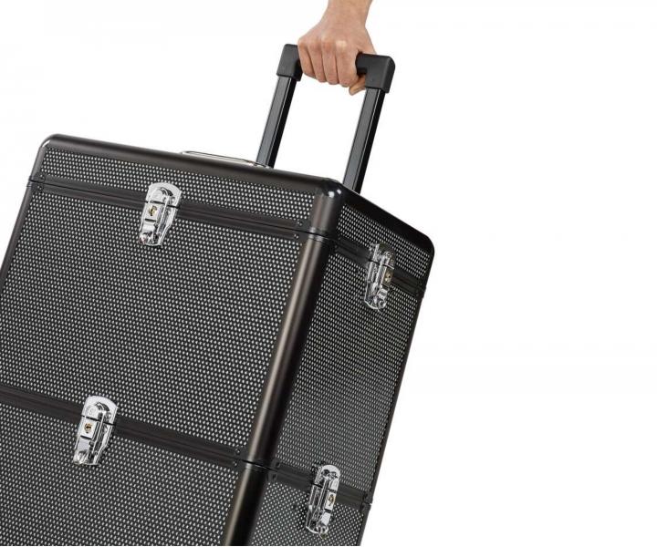 Profesjonalny kufer fryzjerski i kosmetyczny Sibel - czarny