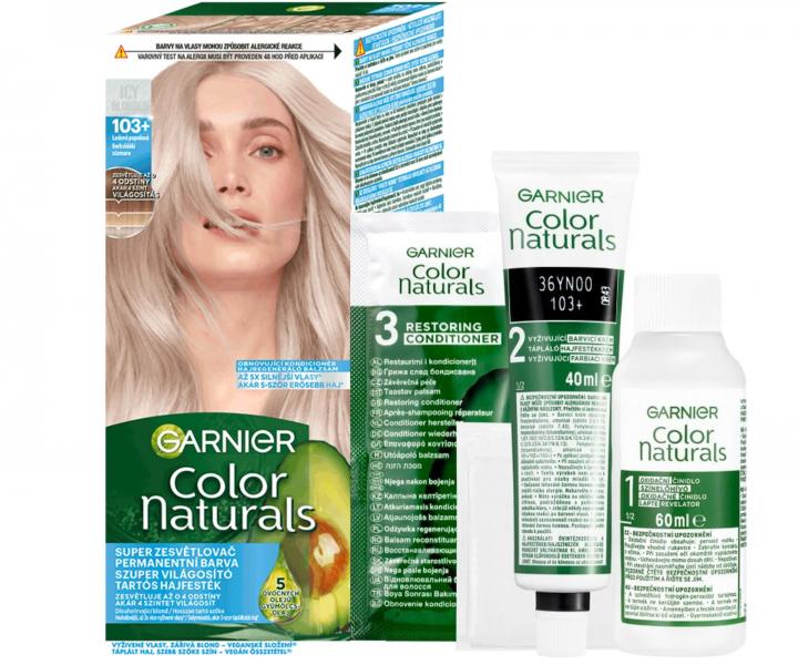 Farba rozjaniajca do wosw Garnier Color Naturals - 103+ lodowy popielaty