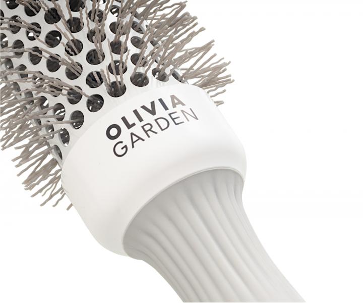 Okrga szczotka do modelowania z nylonowym wosiem Olivia Garden Expert Speed XL - 35 mm