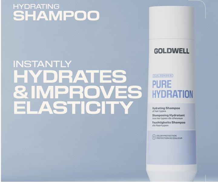 Szampon nawil�aj�cy do wszystkich rodzaj�w w�os�w Goldwell Dualsenses Pure Hydration Hydrating Shampoo - 250 ml