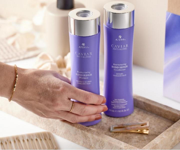 Zestaw upominkowy do w�os�w zniszczonych Alterna Caviar Anti-Aging Bond Repair + kosmetyczka gratis