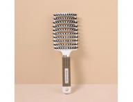 Szczotka do rozczesywania i suszenia w�os�w z w�osiem dzika i nylonowym Sister Young Zoco Hair Brush - bia�a