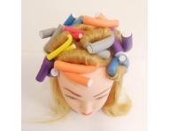 Elastyczne papiloty do wosw Hairway rednica - 10 mm, zielone - 12 szt