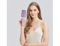 Szczotka do rozczesywania i suszenia w�os�w z w�osiem dzika i nylonowym Sister Young Ovia Hair Brush - fioletowa