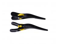 Klips do wosw Duko 2524 - 10,2 cm - plastik - czarny - 2 szt