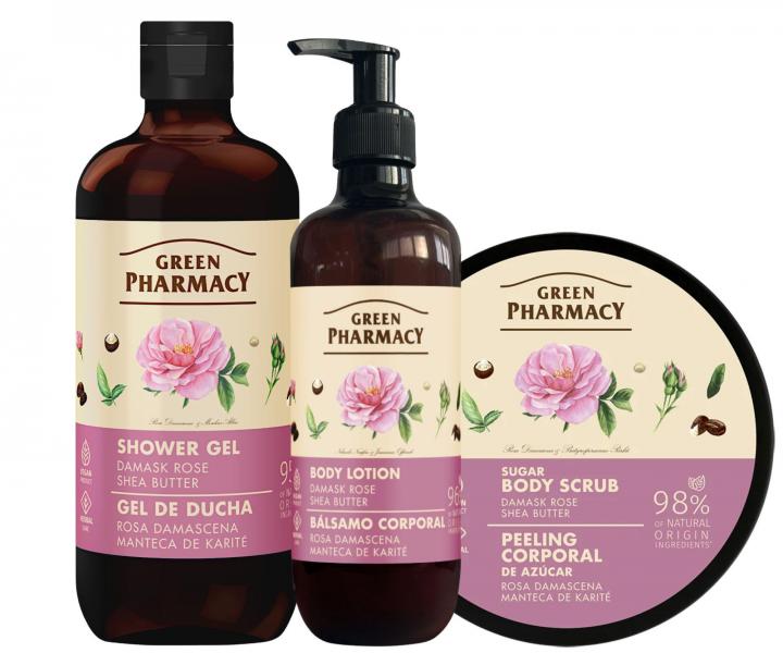 Zestaw upominkowy do piel�gnacji cia�a z r� damasce�sk� i mas�em shea Green Pharmacy