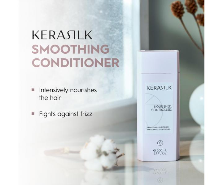 Zestaw upominkowy wygadzajcy do wosw krconych i niesfornych Kerasilk Smoothing Set + kosmetyczka gratis