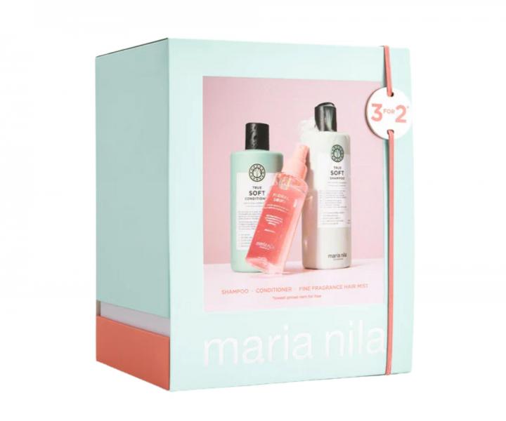 Zestaw upominkowy nawilajcy do wosw suchych z olejem arganowym Maria Nila True Soft Holiday Box
