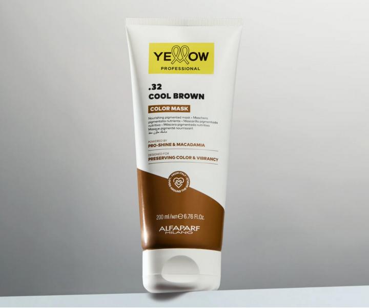 Od�ywcza maska z pigmentem kolorystycznym Yellow Professional Color Mask .32 Cool Brown - zimny br�z, 200 ml