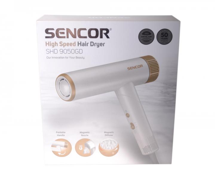 Suszarka do wosw Sencor High Speed Hair Dryer SHD 9050GD - 1300 W - perowo-biaa