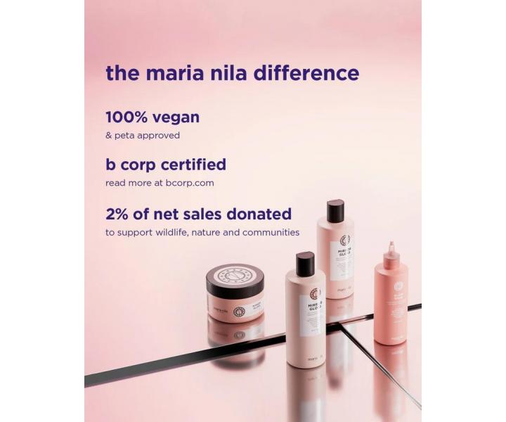 Zestaw podr�ny upominkowy nadaj�cy po�ysk i wyg�adzaj�cy w�osy Maria Nila Mirror Gloss Essentials Value Set