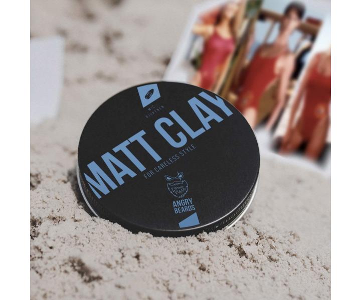 Glinka matujca do wosw Angry Beards Matt Clay Mi Bjukenen - 100 g