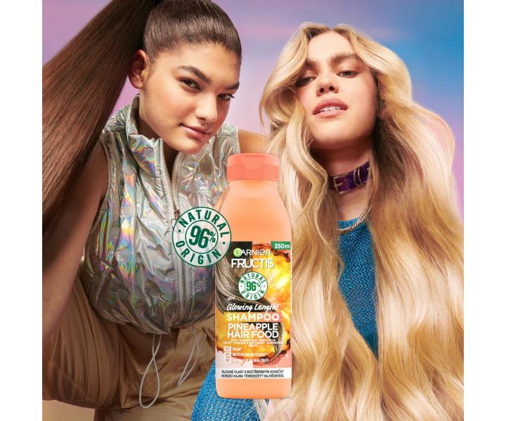 Seria do wosw dugich z rozdwojonymi kocwkami Garnier Fructis Pineapple Hair Food