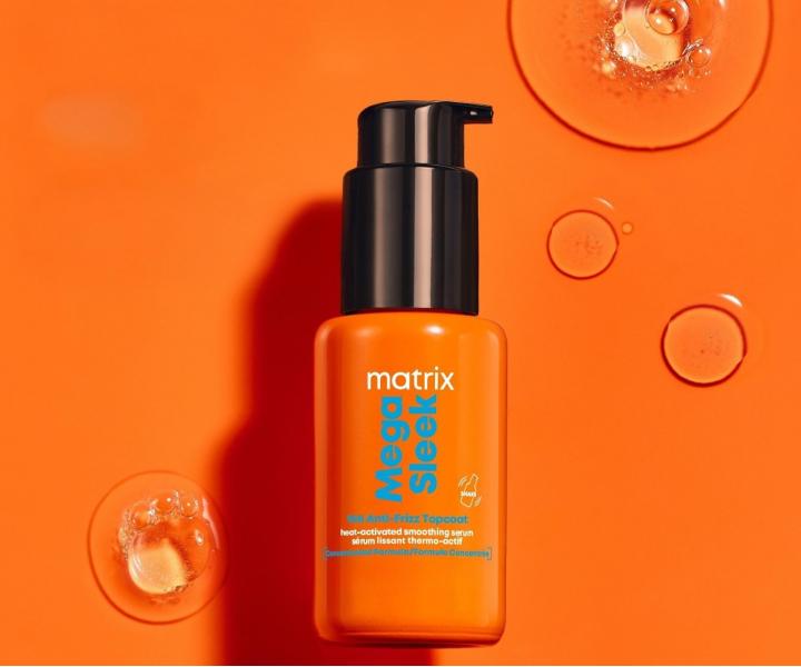 Wyg�adzaj�ce serum termoochronne do w�os�w niesfornych Matrix Mega Sleek 96H Anti-Frizz TopCoat Serum - 30 ml