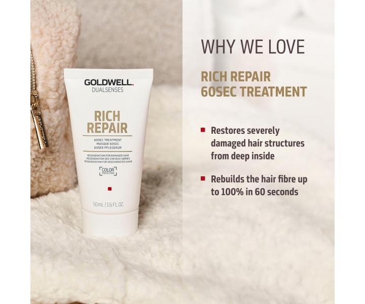 Zestaw upominkowy do wosw suchych Goldwell Dualsenses Rich Repair Set + kosmetyczka gratis
