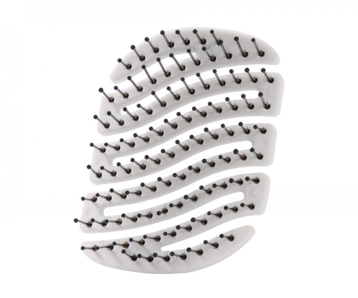 Szczotka do w�os�w z w�osiem nylonowym Sister Young Mila Pocket Hair Brush - bia�a