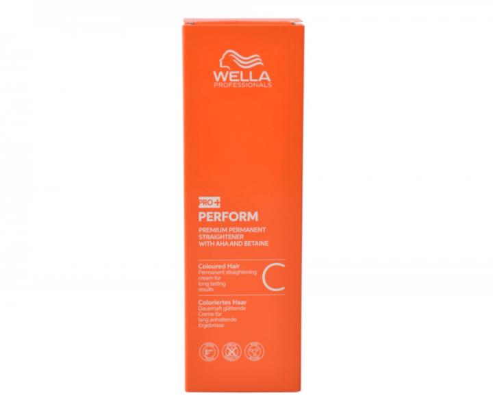 Krem do trwaego prostowania krconych farbowanych wosw Wella Professionals Pro+ Perform C - 200 ml