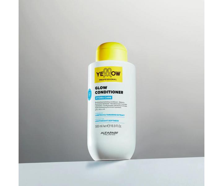 Roz�wietlaj�ca od�ywka nawil�aj�ca do w�os�w bez po�ysku Yellow Professional Hydra Care Glow Conditioner - 500 ml