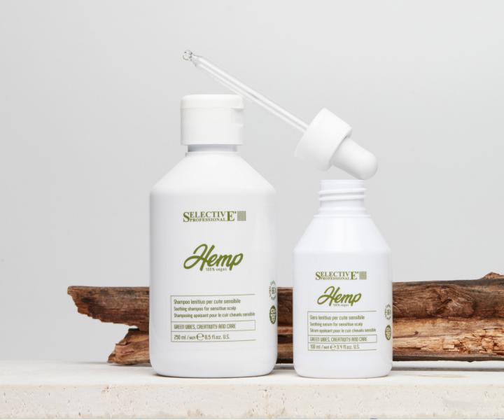Seria do wraliwej skry gowy Selective Professional Hemp Lenitive