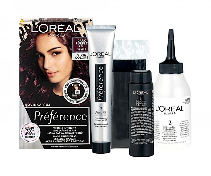 Farba do trwa�ej koloryzacji Lor�al Pr�f�rence 4.261 Dark Purple