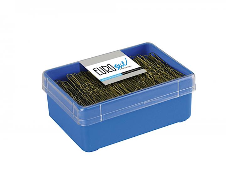 Kokwka do wosw karbowana Eurostil Professional - 5,5 cm - 400 szt - zota