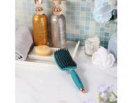 Szczotka do rozczesywania i suszenia w�os�w z w�osiem dzika i nylonowym Sister Young Ovia Hair Brush - ciemnozielona