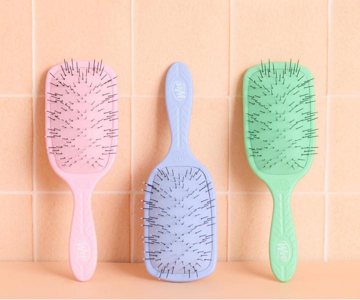 Szczotka do rozczesywania gstych wosw Wet Brush Go Green Thick Hair Paddle Detangler - pistacjowa ziele