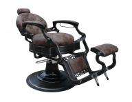 Fotel fryzjerski barberski Sibel Barburys Malone - brzowy